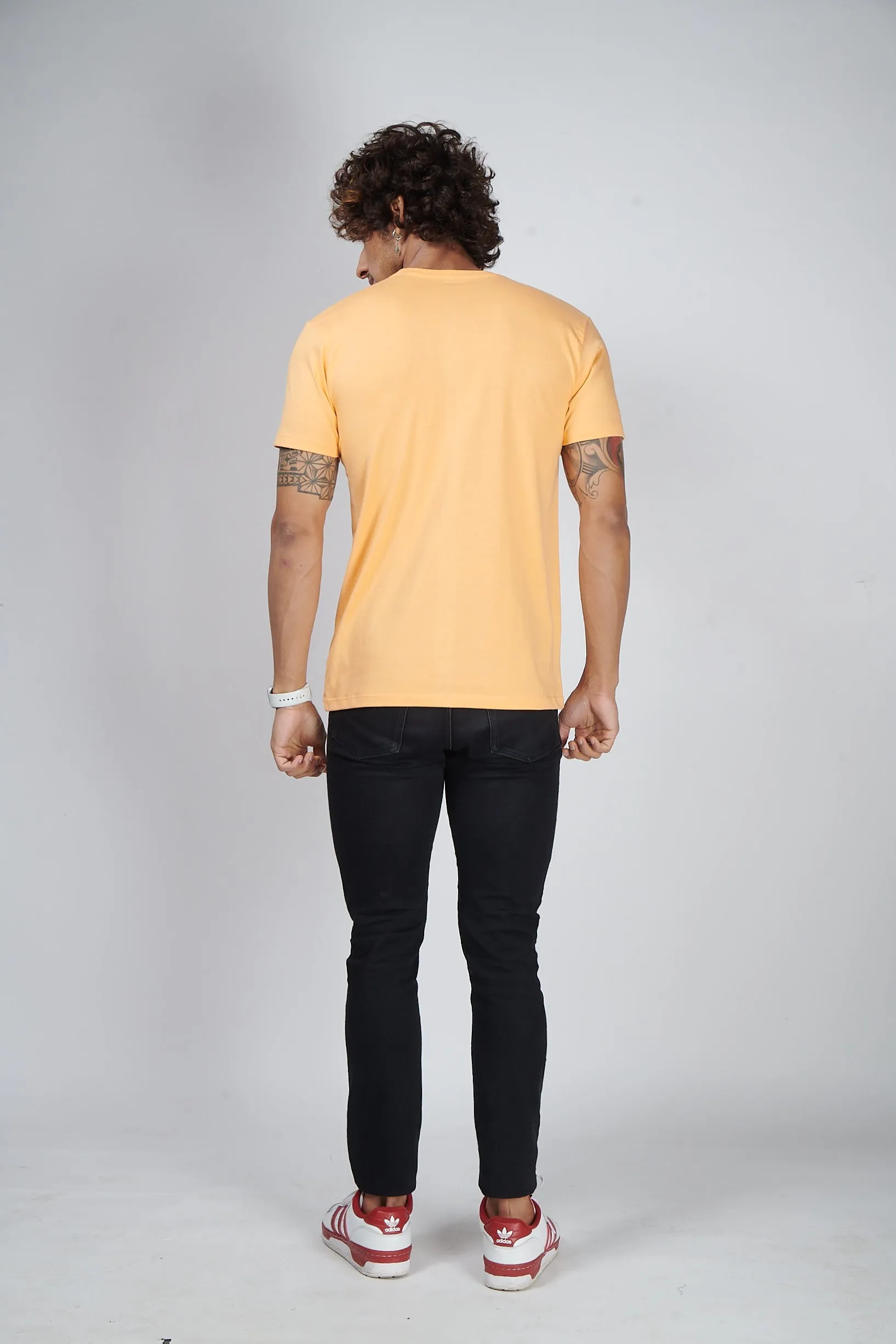 Sunlight Orange Half Sleeve T-Shirt