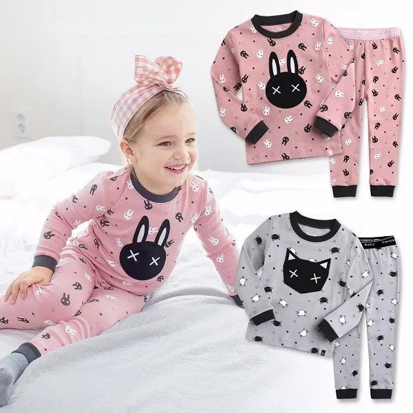 Swing Cat Grey Long Sleeve Pajama