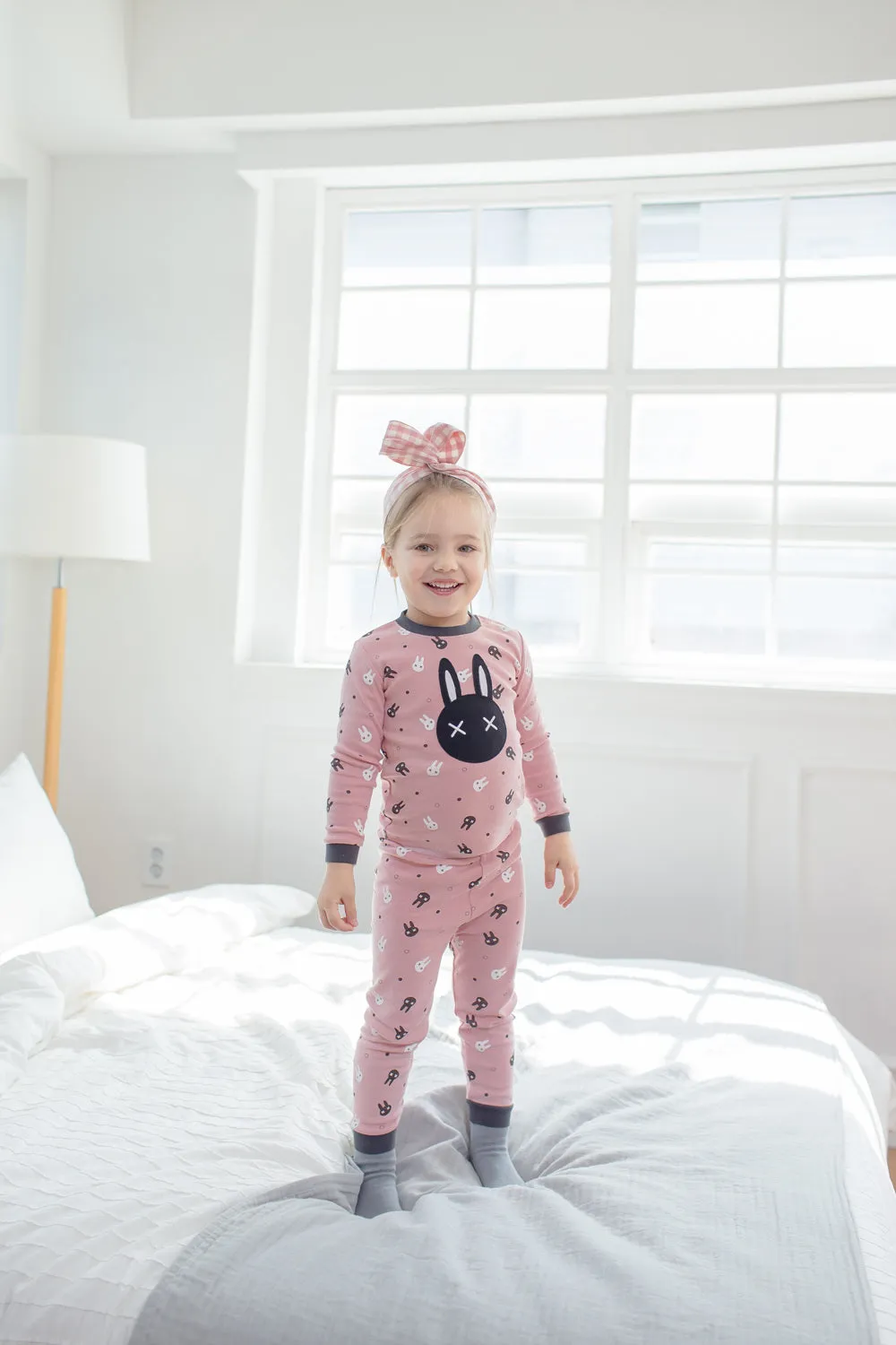 Swing Rabbit Pink Long Sleeve Pajama