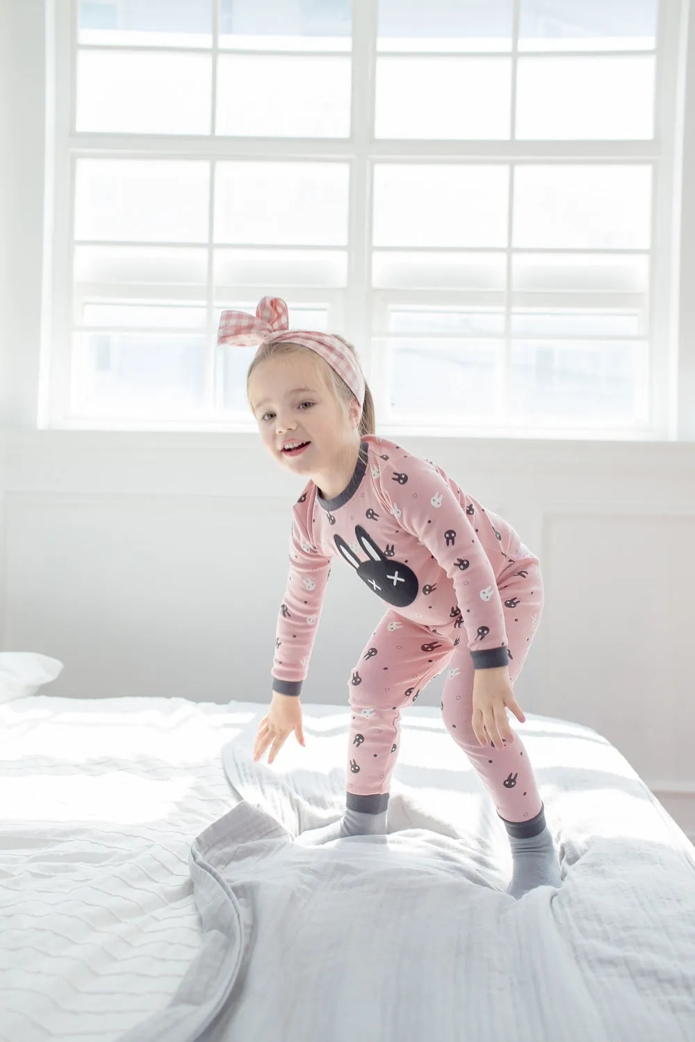 Swing Rabbit Pink Long Sleeve Pajama