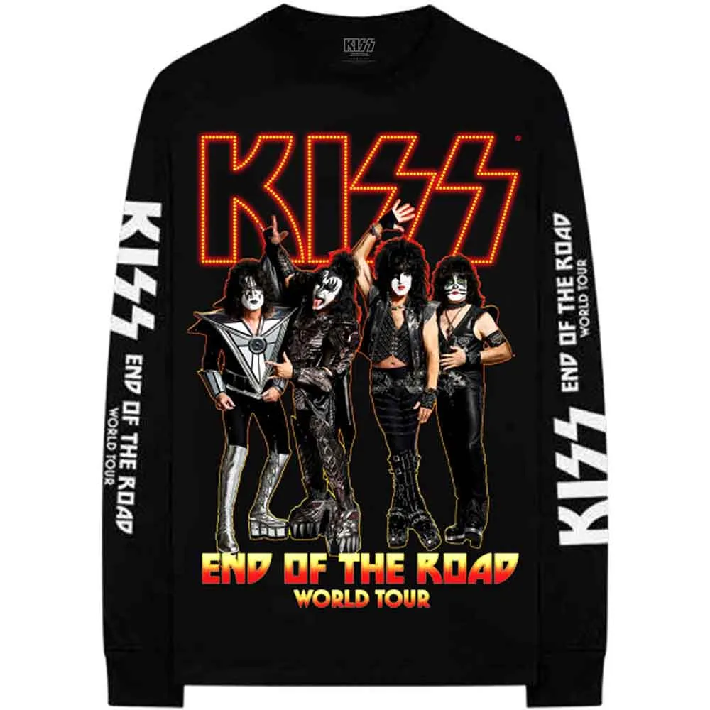 T Shirt - Kiss Long Sleeve - End Of The Road World Tour