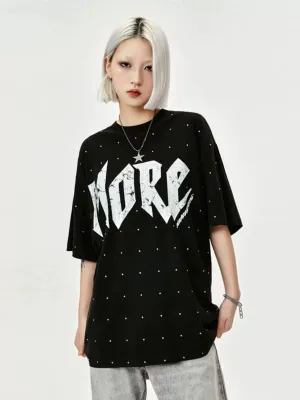 Text Wide Dots Long Sleeve T-Shirt