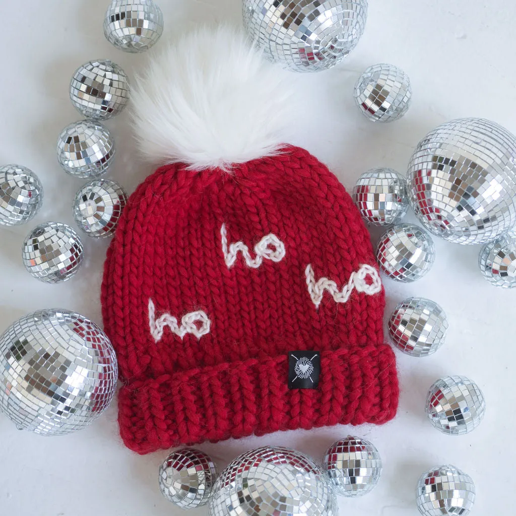 The Ho Hat in Red   Winter White