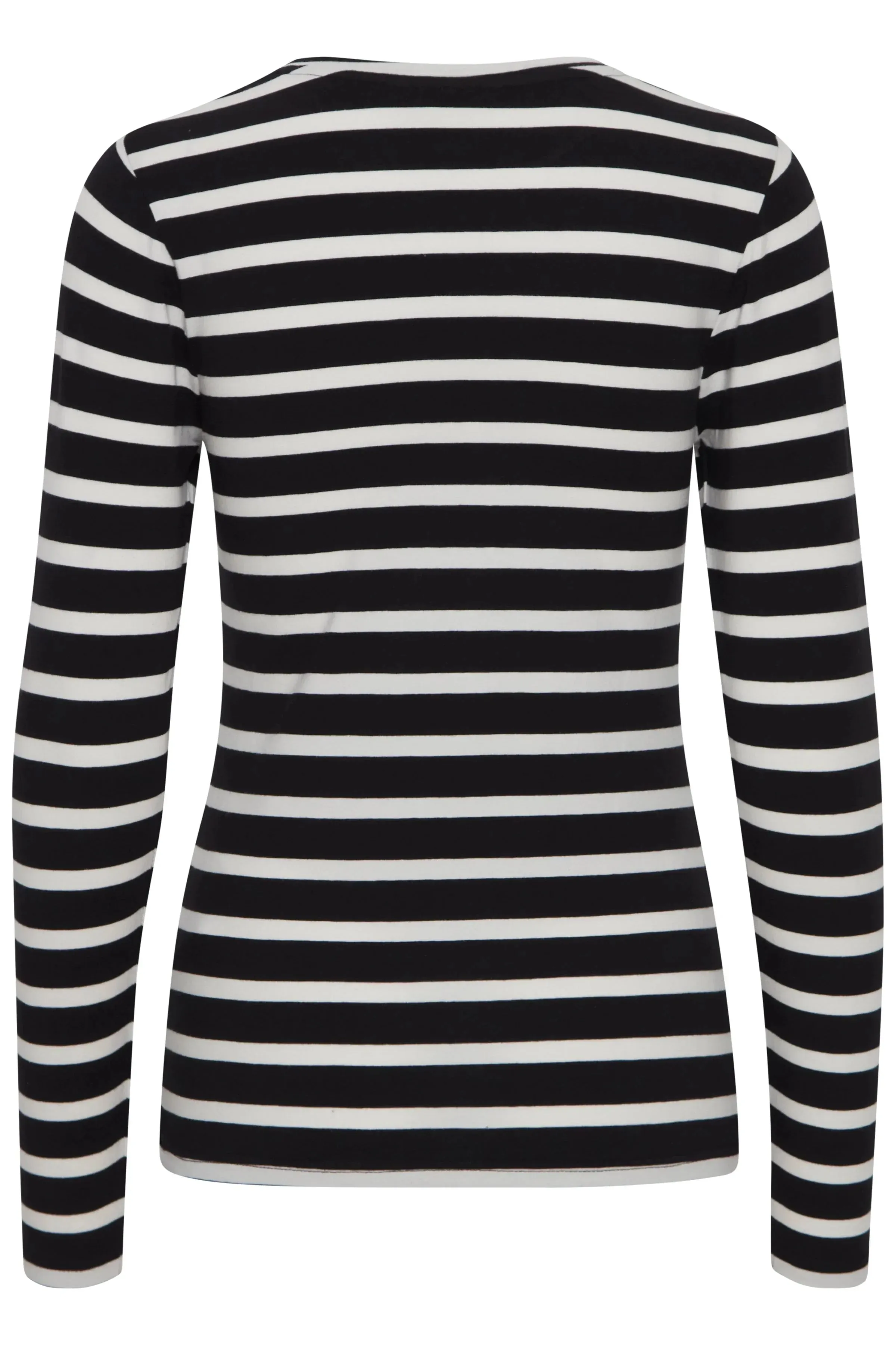 The Pamila Stripe Long Sleeve - Off White Mix - PLUS