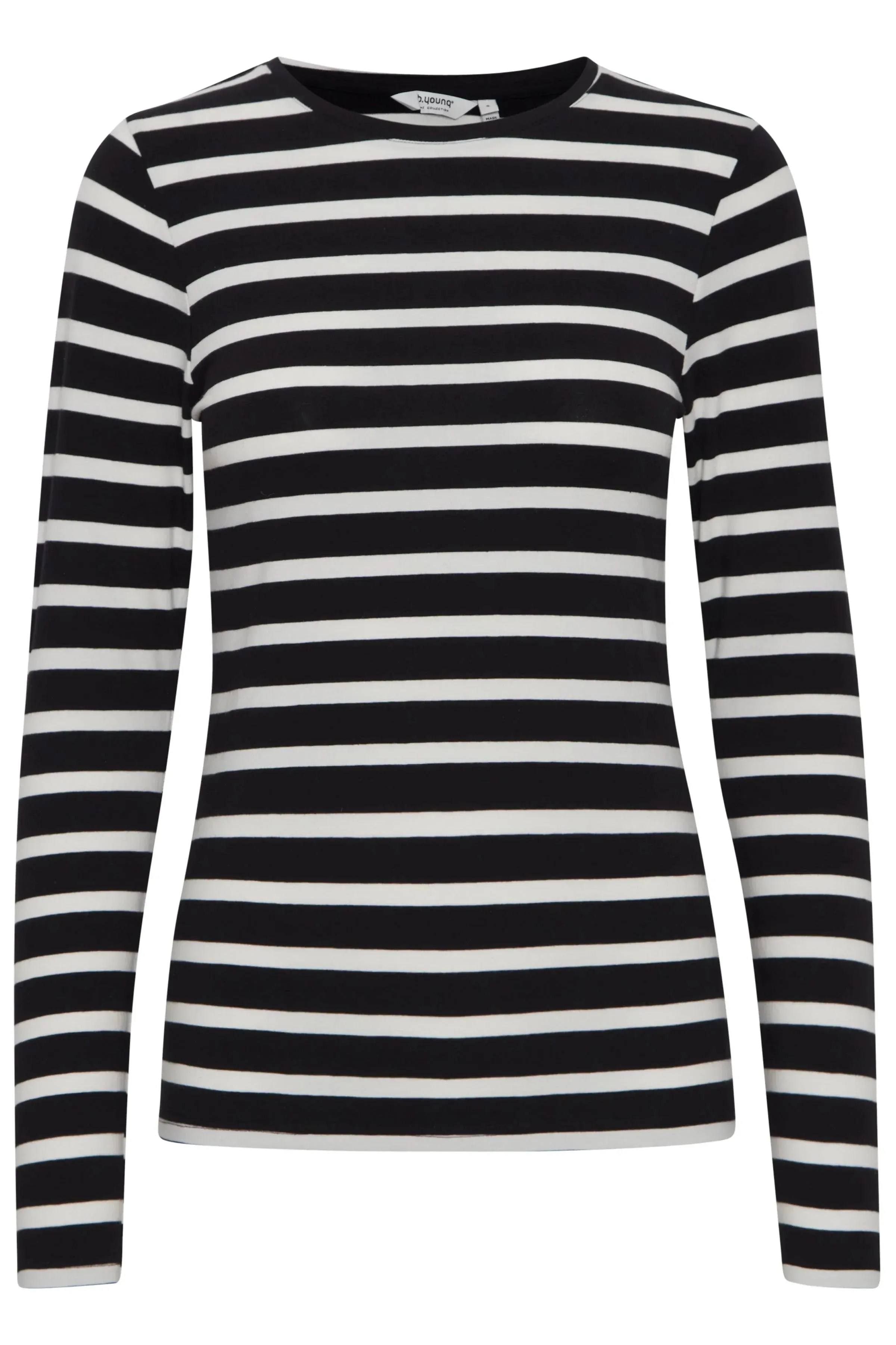 The Pamila Stripe Long Sleeve - Off White Mix - PLUS