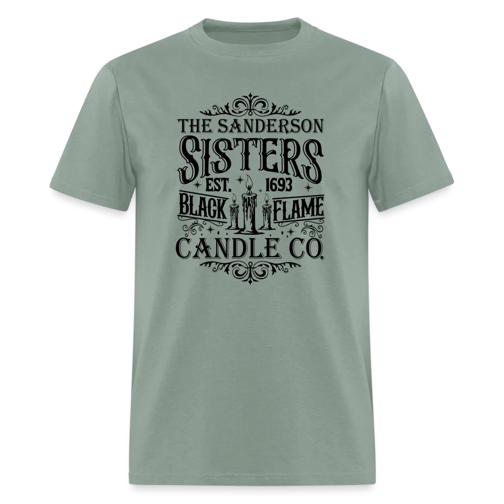 The Sanderson Sisters Black Flame Candle Co. T-Shirt (Halloween)