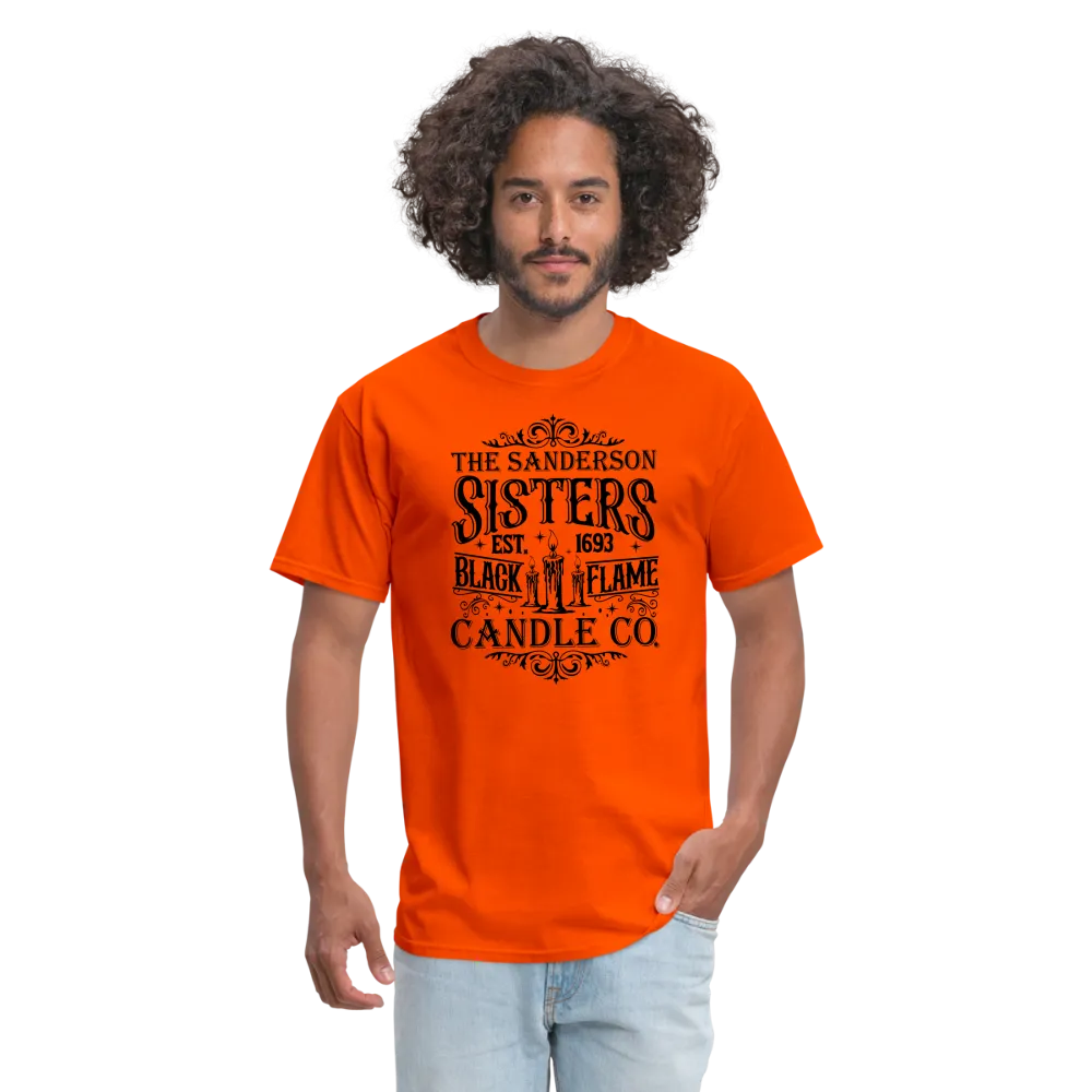 The Sanderson Sisters Black Flame Candle Co. T-Shirt (Halloween)