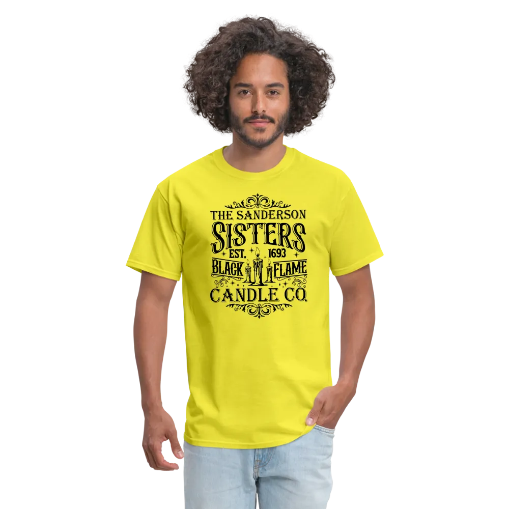 The Sanderson Sisters Black Flame Candle Co. T-Shirt (Halloween)