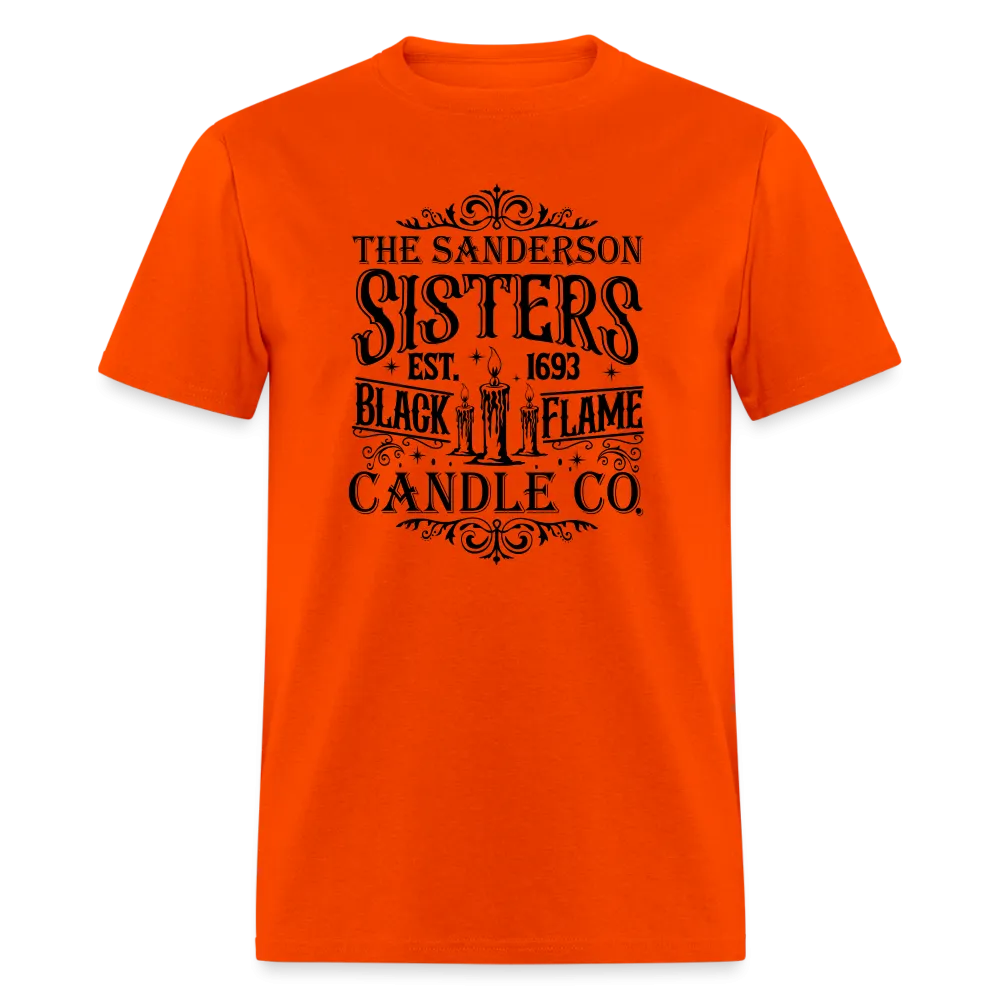 The Sanderson Sisters Black Flame Candle Co. T-Shirt (Halloween)