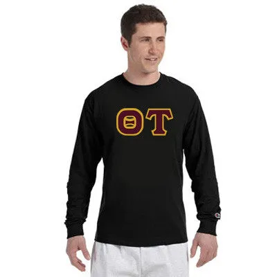 Theta Tau Champion Long-Sleeve Tee - Champion CC8C - TWILL