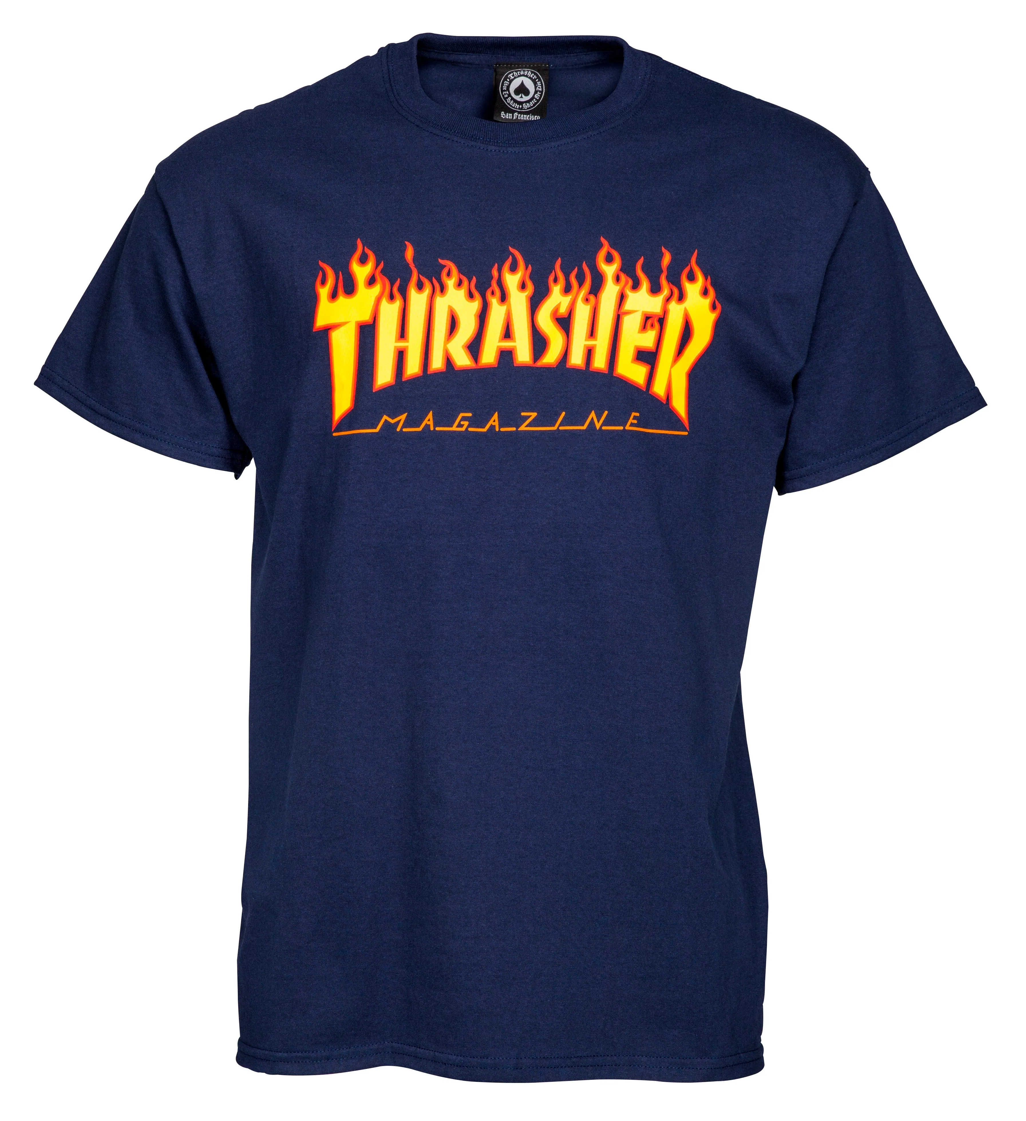 Thrasher Flame Logo Shirt - Navy