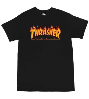 Thrasher Flame T Black