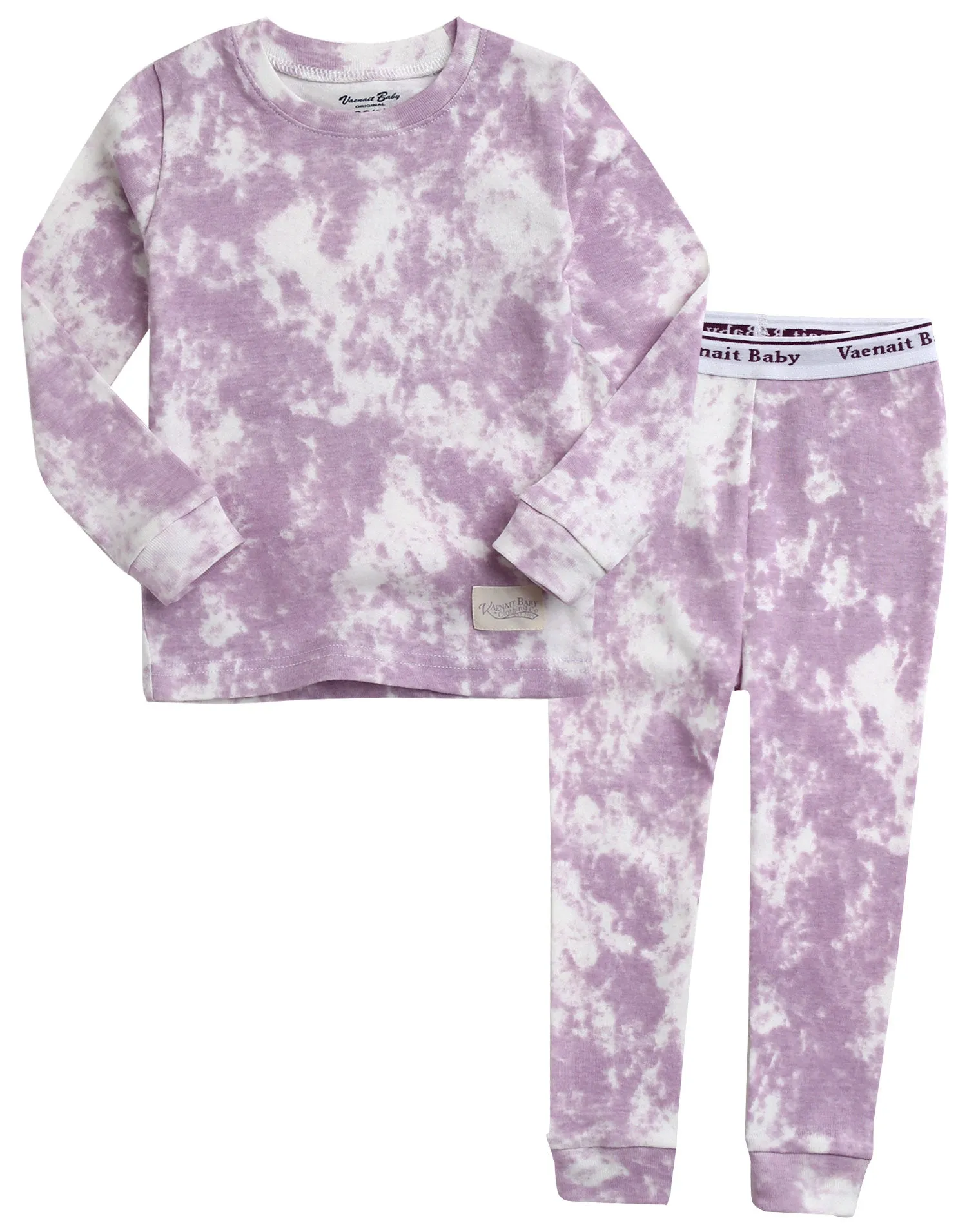 Tie Dye Purple Long Sleeve Pajama