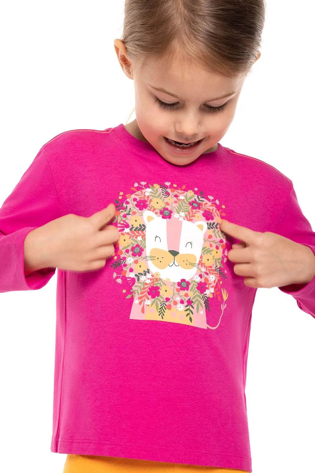 Toddler Coco Plum Everyday Long Sleeve Graphic T-Shirt  |  Magnolia Pink