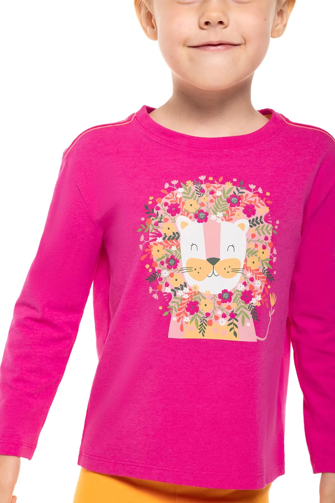 Toddler Coco Plum Everyday Long Sleeve Graphic T-Shirt  |  Magnolia Pink