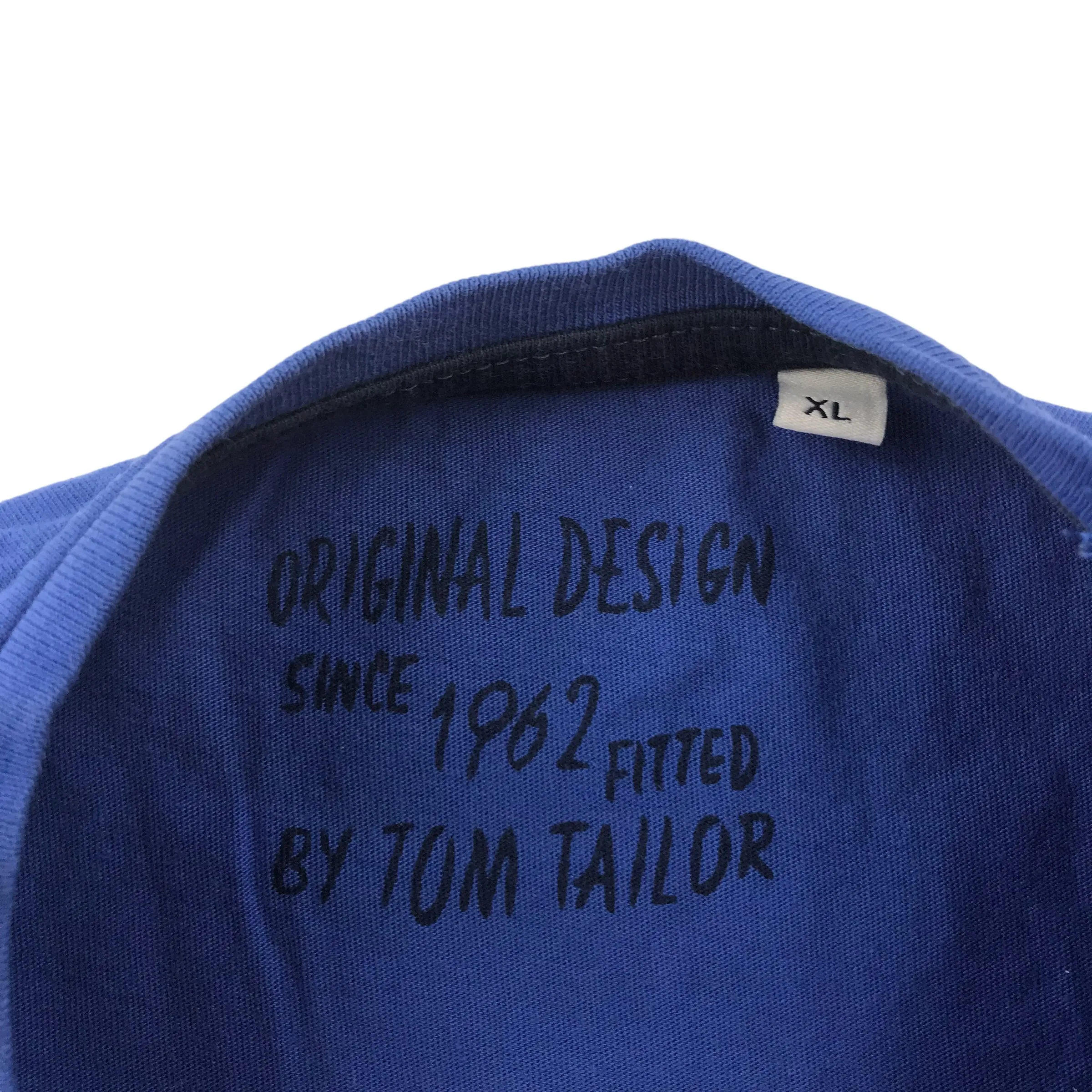 Tom Tailor t-shirt 14-15 years blue long sleeve with city print cotton