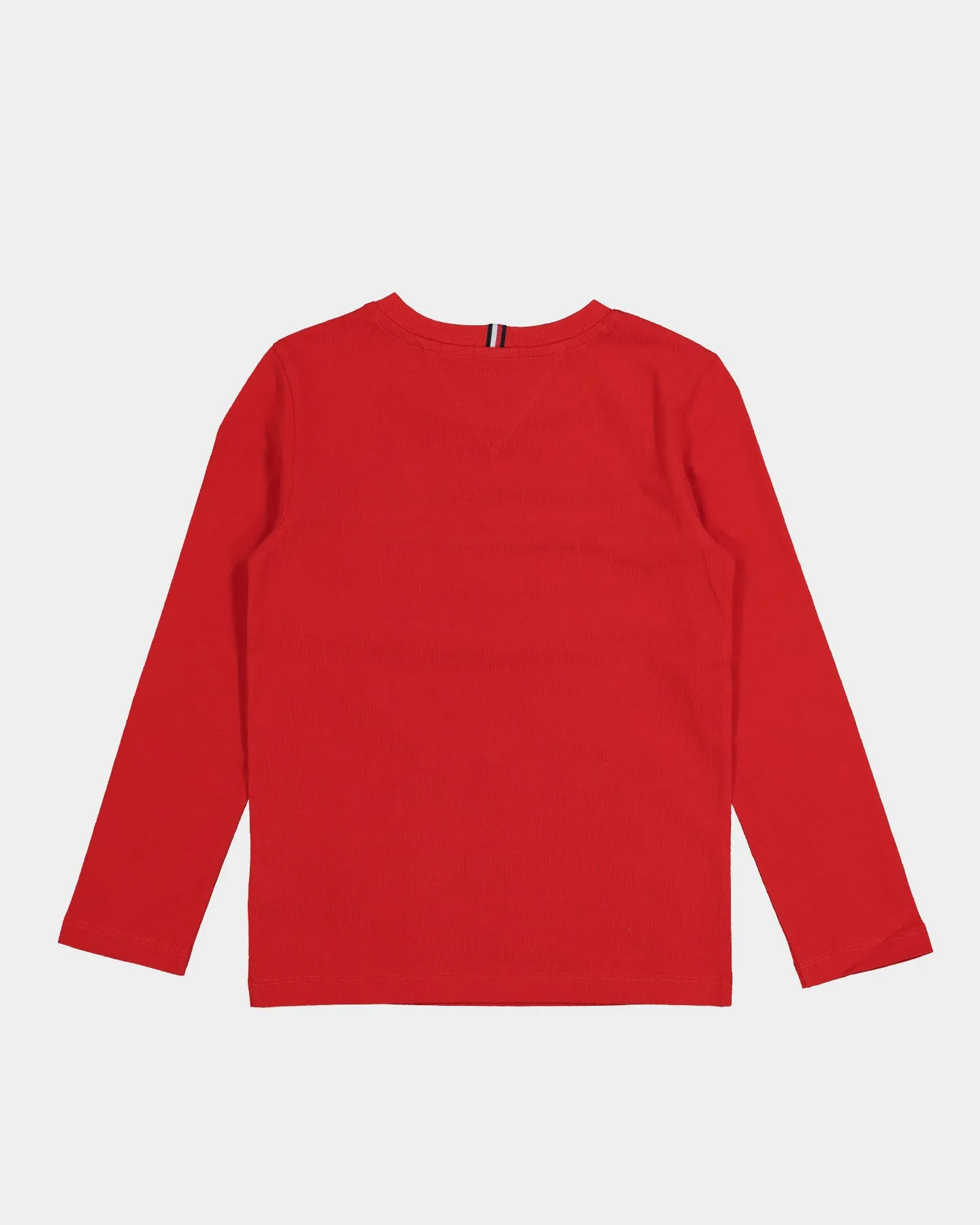 Tommy Hilfiger  Kids' Flag Rib Insert Long Sleeve T-Shirt Deep Crimson