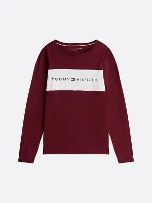 Tommy Hilfiger Men's Original Long Sleeve T-Shirt - Deep Rouge