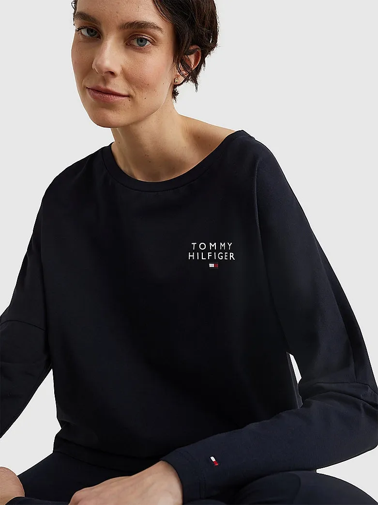 Tommy Hilfiger Women's Long Sleeve Lounge T-Shirt - Desert Sky