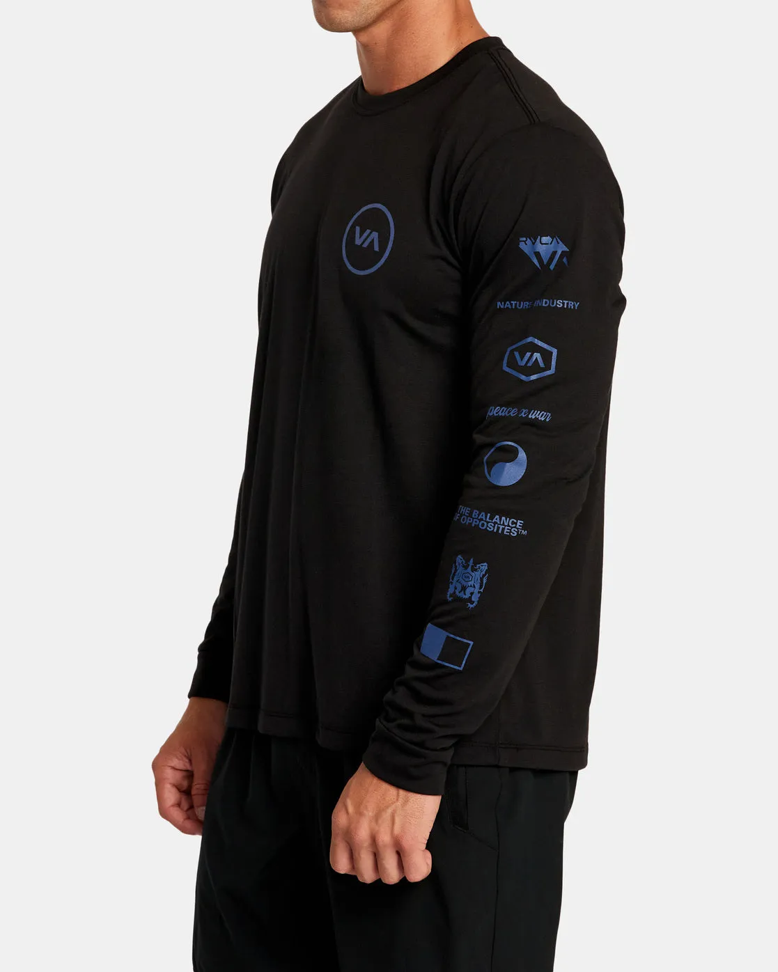 Tri Balance Long Sleeve Tee - Black