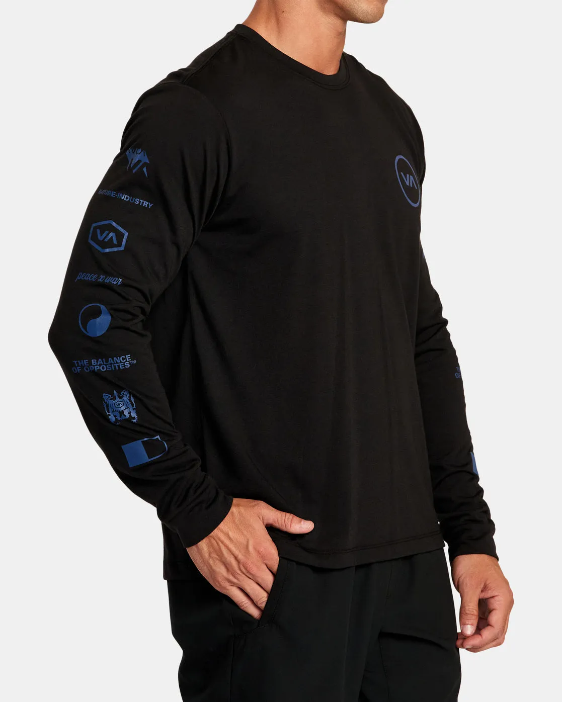 Tri Balance Long Sleeve Tee - Black