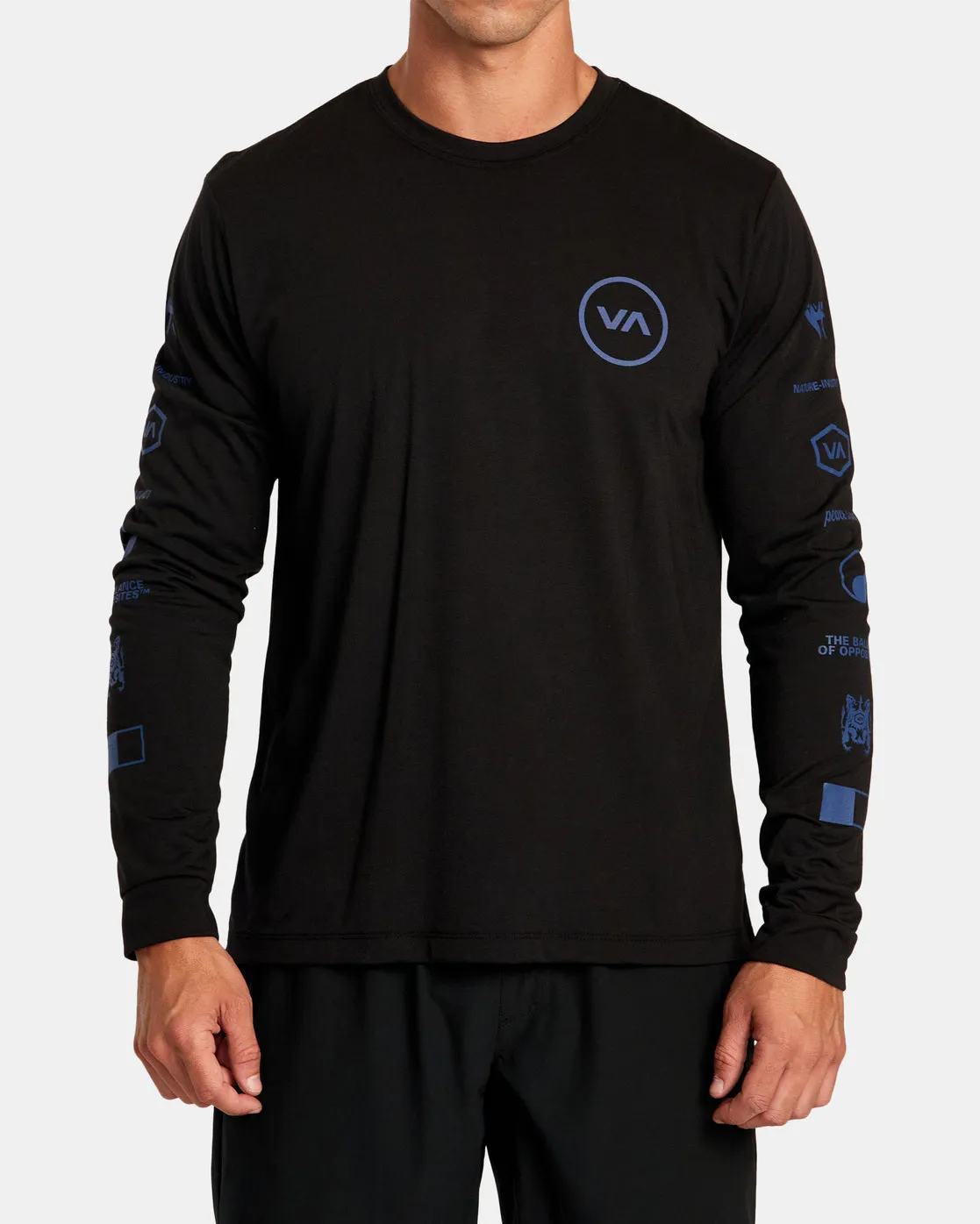 Tri Balance Long Sleeve Tee - Black