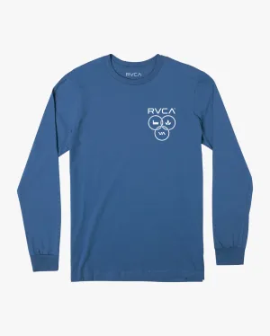 Trifecta Long Sleeve Tee - French Blue