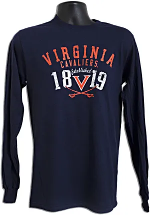 TSUV01L T-Shirt / Long Sleeve - University of Virginia Estab Arch NAVY