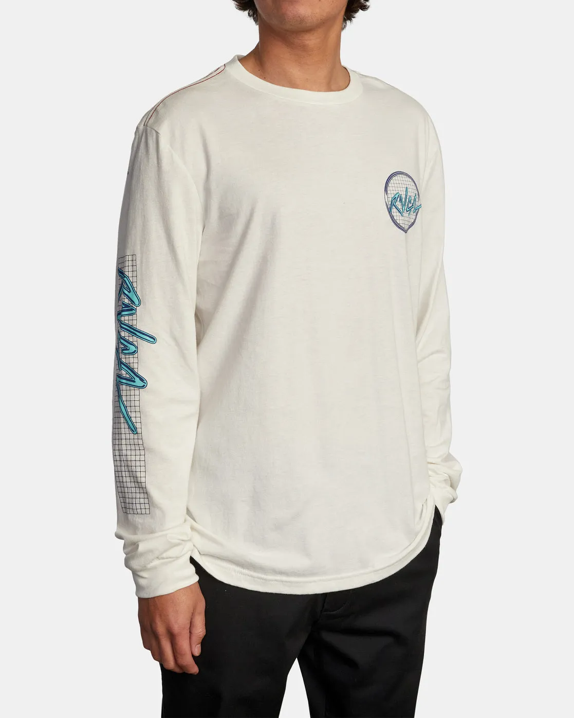 Tubed Long Sleeve Tee - Antique White