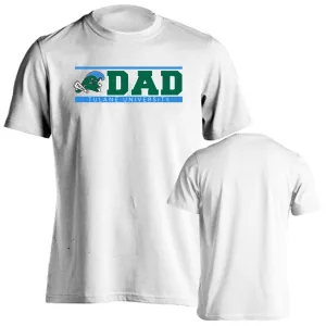 Tulane University Green Wave Tulane Dad Logo Father Short Sleeve T-Shirt