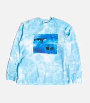 Turtle Island Mind Expansion Whale Tie Dye Long Sleeve T-Shirt