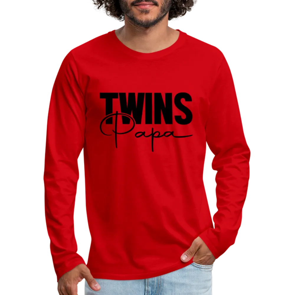 Twins Papa Premium Men's Long Sleeve Shirt