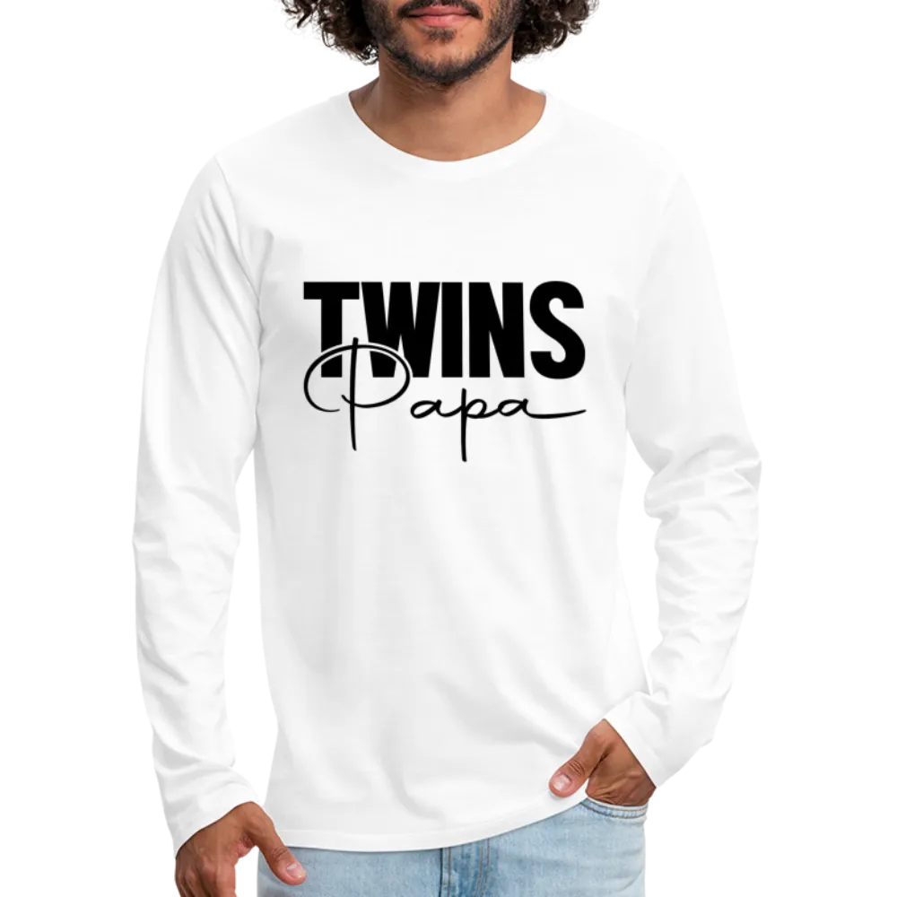 Twins Papa Premium Men's Long Sleeve Shirt