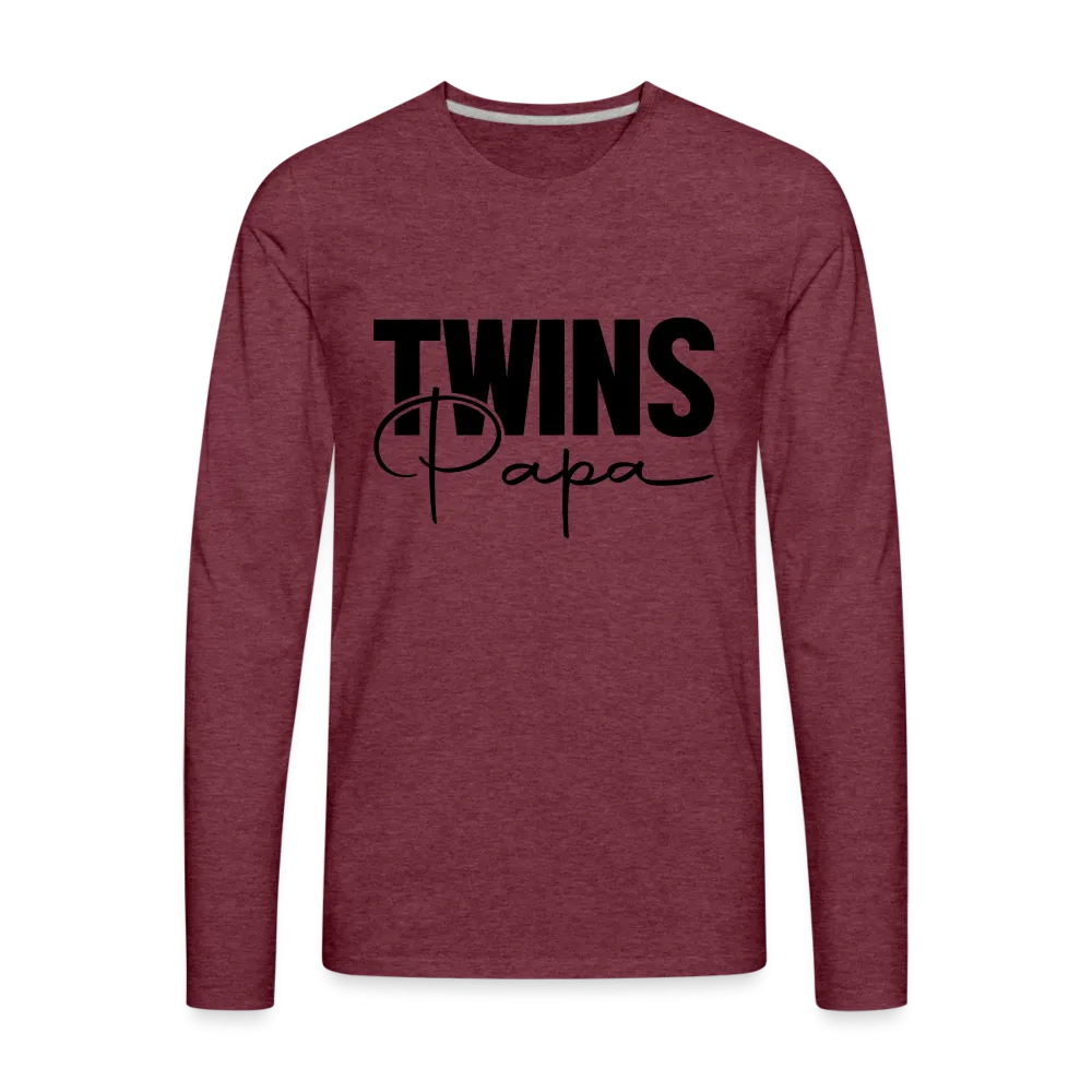 Twins Papa Premium Men's Long Sleeve Shirt