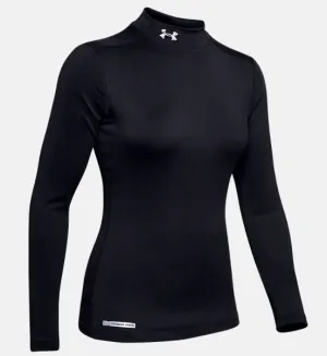 UA Women's ColdGear Fitted Mock Neck Shirt