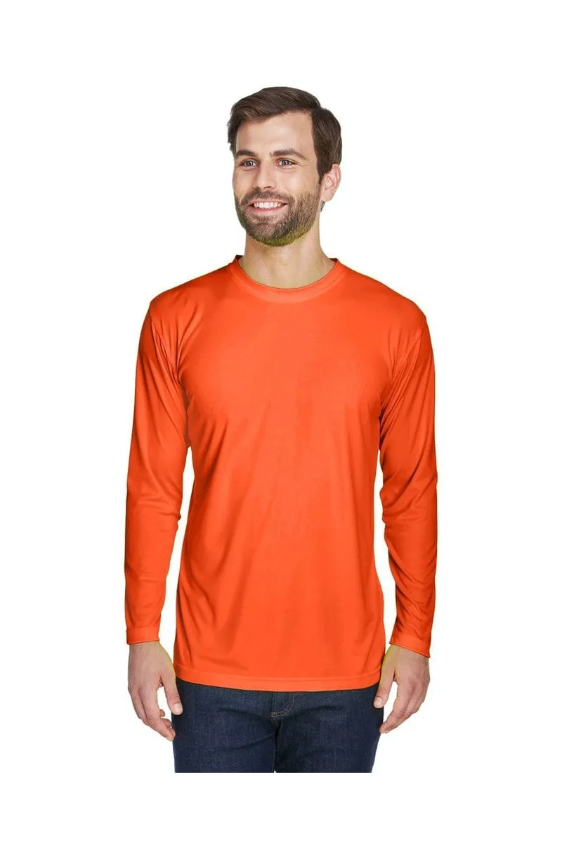 UltraClub 8422: Adult Cool & Dry Sport Long-Sleeve Performance Interlock T-Shirt