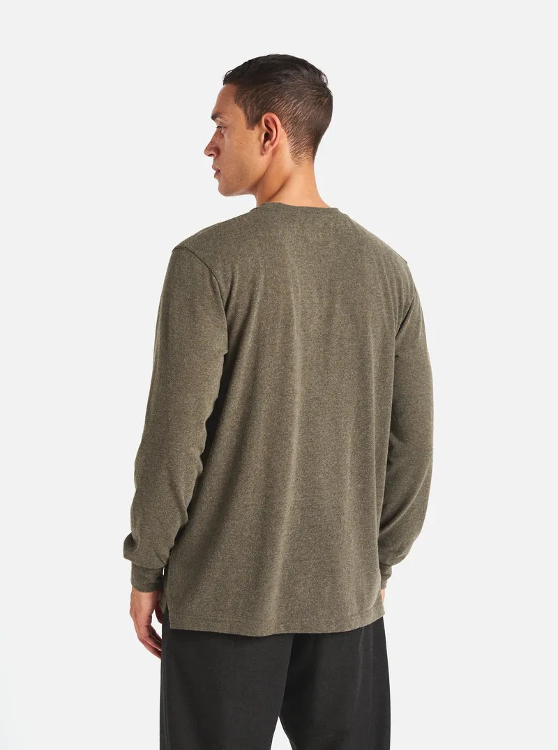 Universal Works Olive Green Wool Long Sleeve T-Shirt