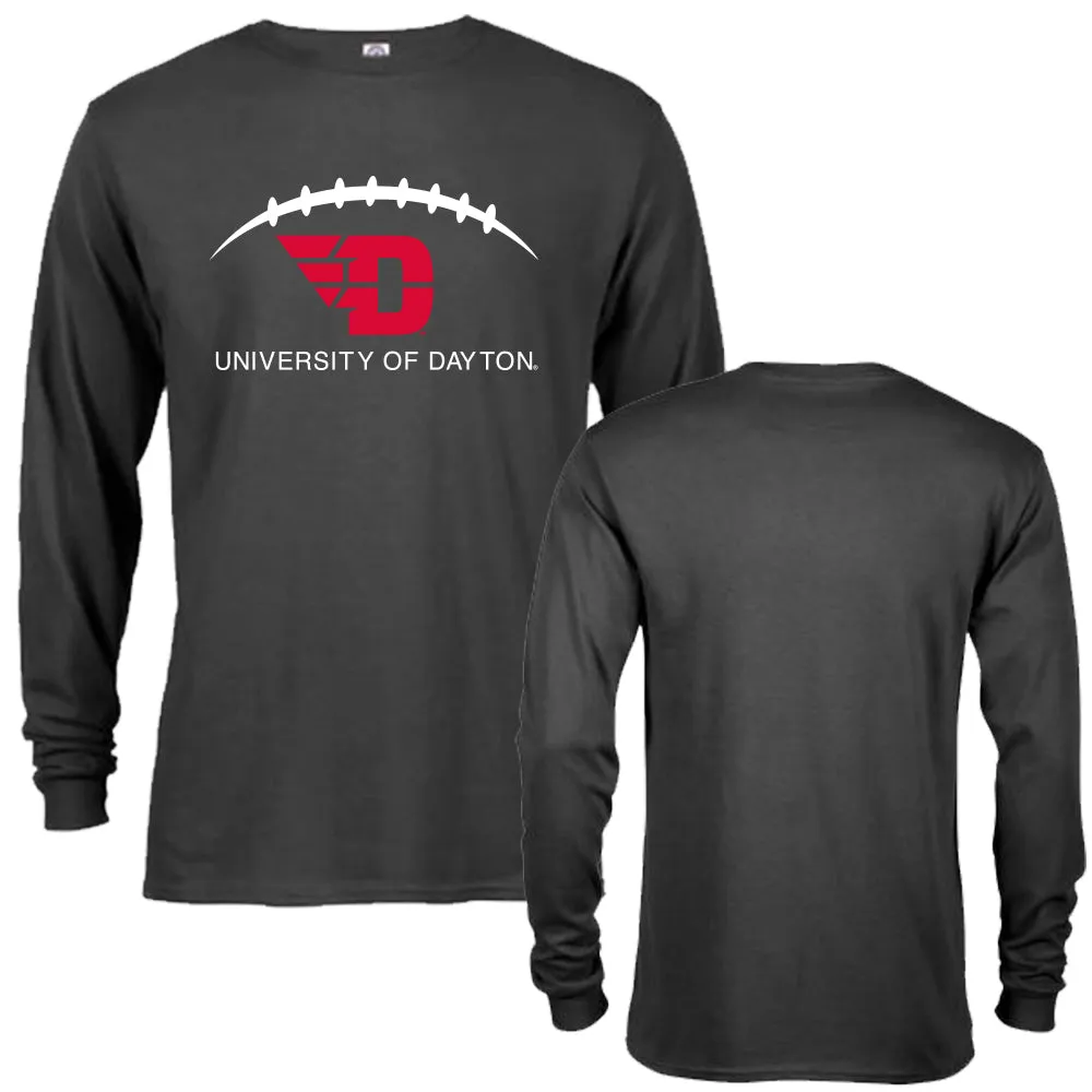 University of Dayton Flyers Dayton Laces Out Football Long Sleeve Adult T-Shirt