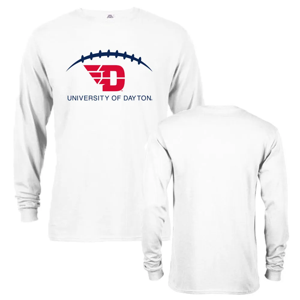 University of Dayton Flyers Dayton Laces Out Football Long Sleeve Adult T-Shirt