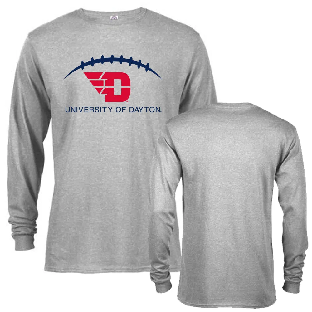 University of Dayton Flyers Dayton Laces Out Football Long Sleeve Adult T-Shirt