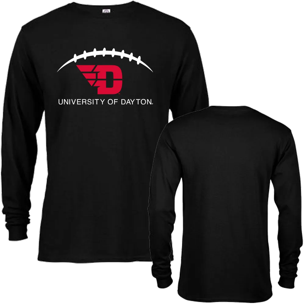 University of Dayton Flyers Dayton Laces Out Football Long Sleeve Adult T-Shirt