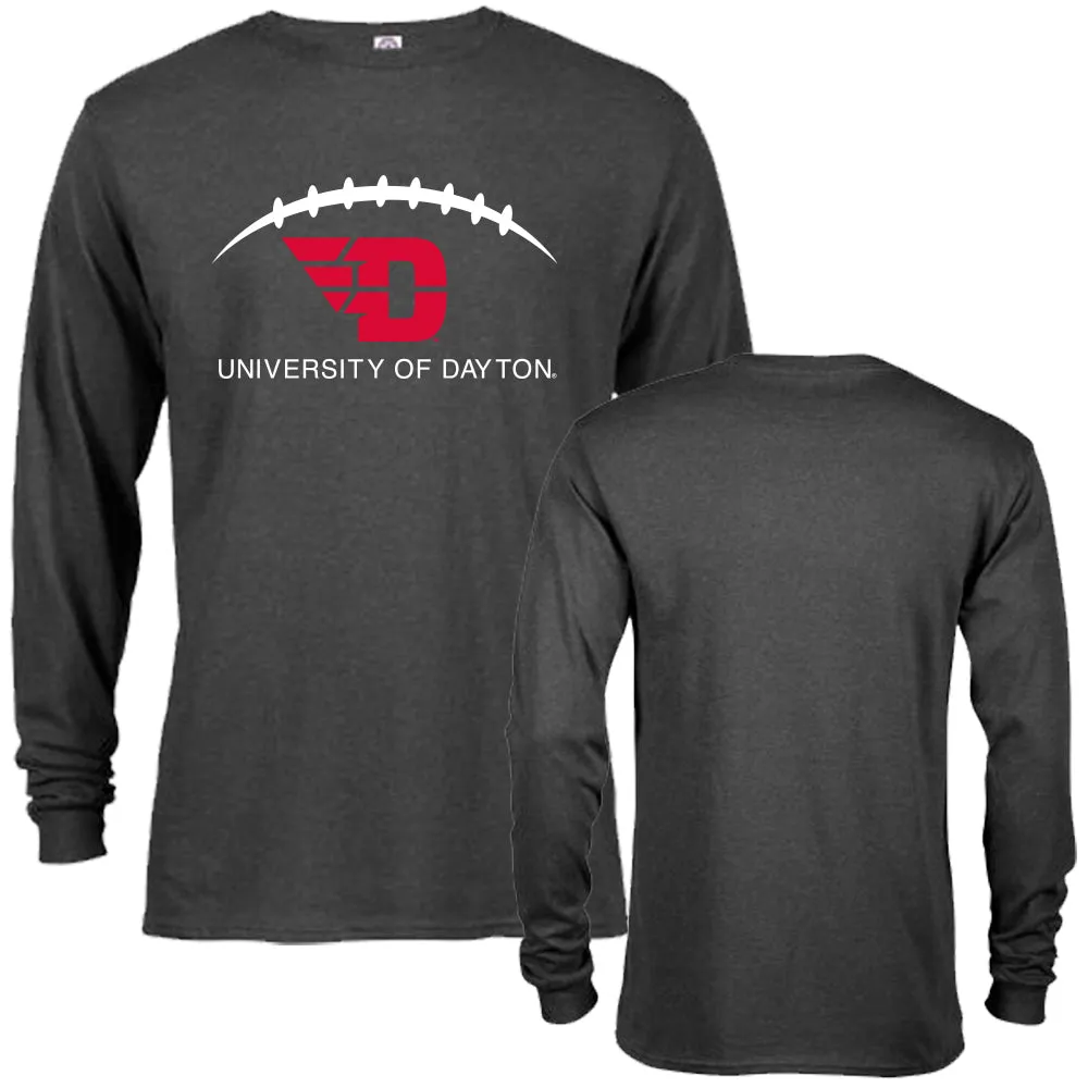 University of Dayton Flyers Dayton Laces Out Football Long Sleeve Adult T-Shirt