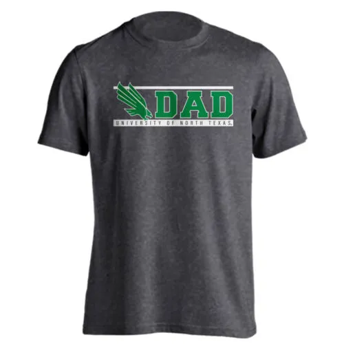 University of North Texas UNT Mean Green Dad Logo Father Short Sleeve T-Shirt