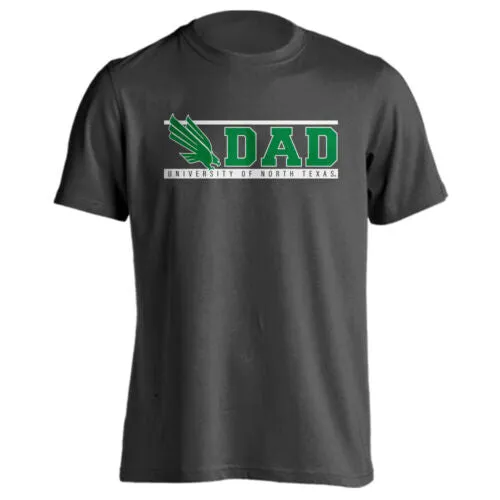 University of North Texas UNT Mean Green Dad Logo Father Short Sleeve T-Shirt