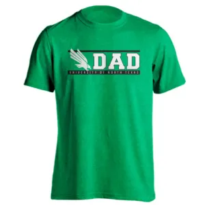 University of North Texas UNT Mean Green Dad Logo Father Short Sleeve T-Shirt