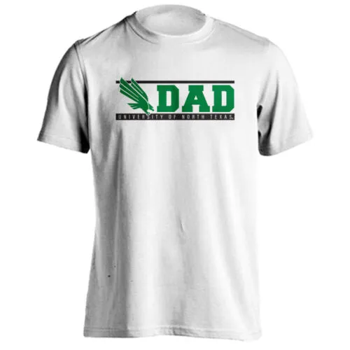 University of North Texas UNT Mean Green Dad Logo Father Short Sleeve T-Shirt