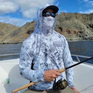 UPF 50  Long Sleeve Shirt with Hood and Facemask