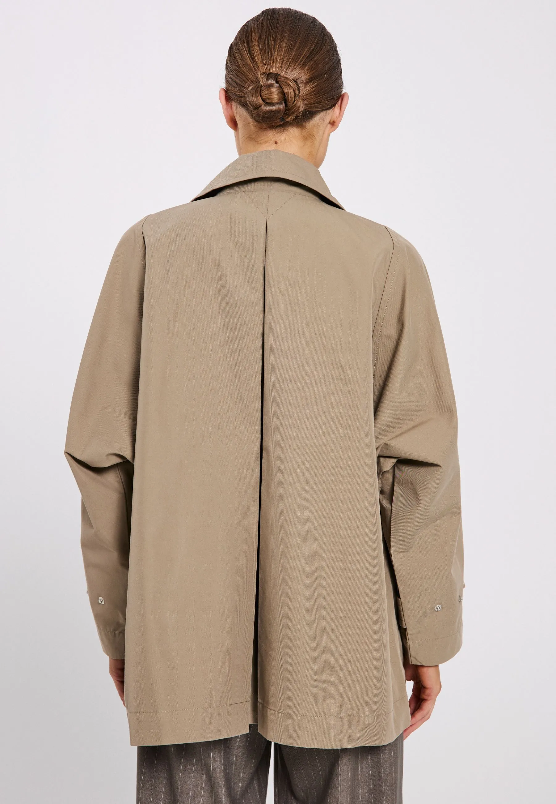 Vana short trench coat - Warm Beige