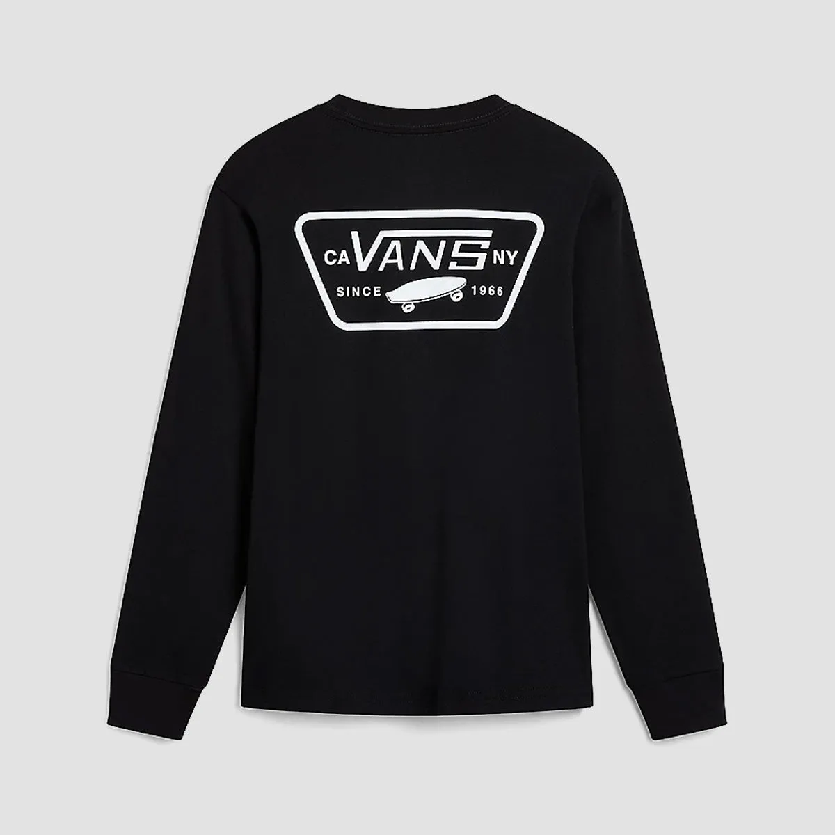 Vans Full Patch Back Longsleeve T-Shirt Black/White - Kids