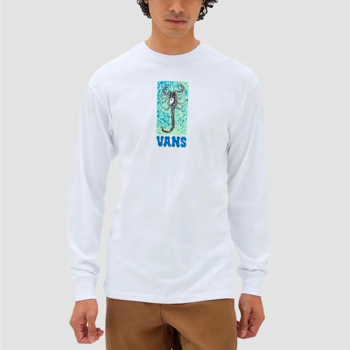 Vans Ying Tang Scorpion Longsleeve T-Shirt White